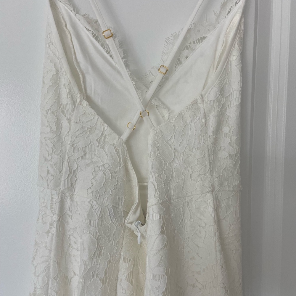 Lulus Flirting with Desire White Lace Bodycon Dress - Picture 3 of 7